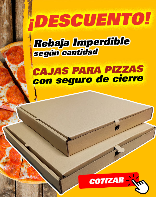cajas para pizzas descuento imperdible