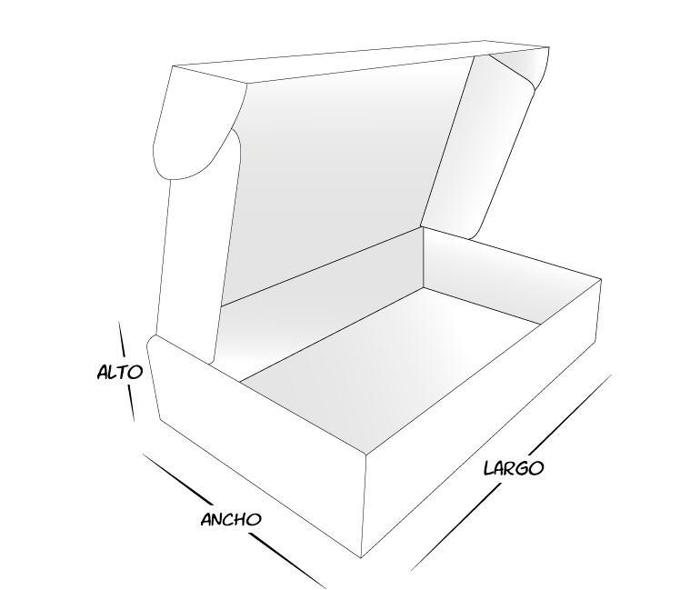 caja delivery autoarmable cierre frontal