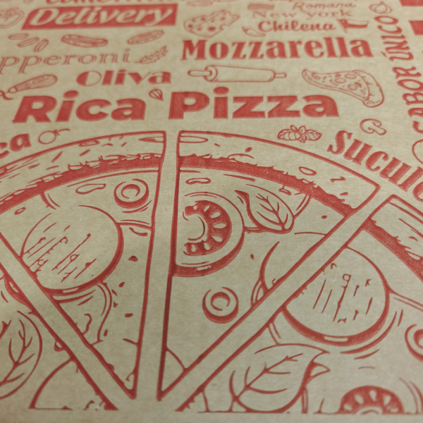 Caja pizza con diseño genérico