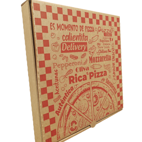 Caja pizza con diseño genérico