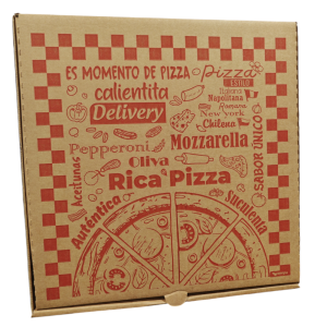 Caja pizza 35 con diseño genérico